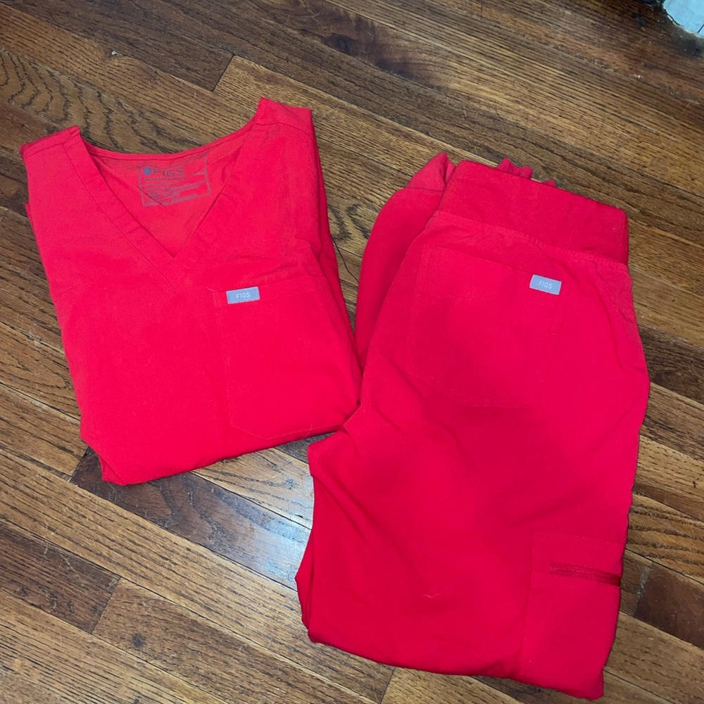 Figs Scrubs Pop Red Limited Edition